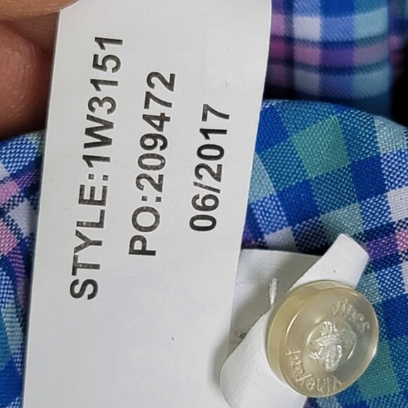 Vineyard Vines Performance Classic Fit Tucker Plaid Shirt. Size XS - Picture 7 of 8